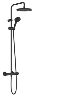 Душевая система Hansgrohe Vernis Blend 240 1jet EcoSmart с ом матовый чёрный 26428670