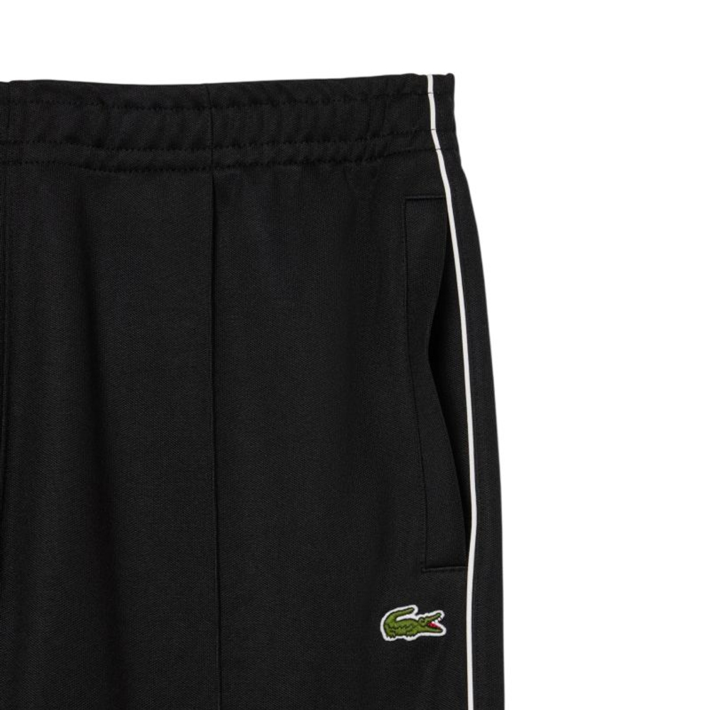 Мужские теннисные штаны Lacoste Trim Accent Pique - black