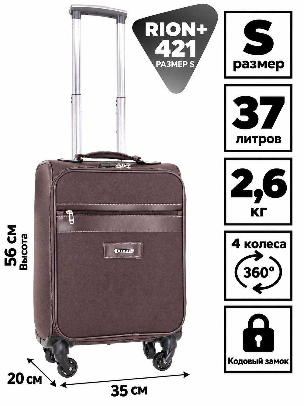 RION+ 421BRW — инфографика