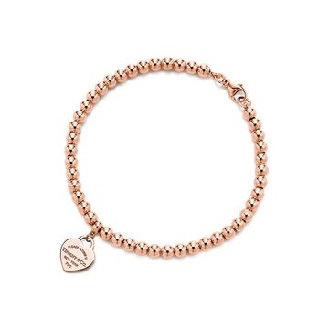 Браслет Tiffany & Co. Heart Tag Bead в розовом золоте