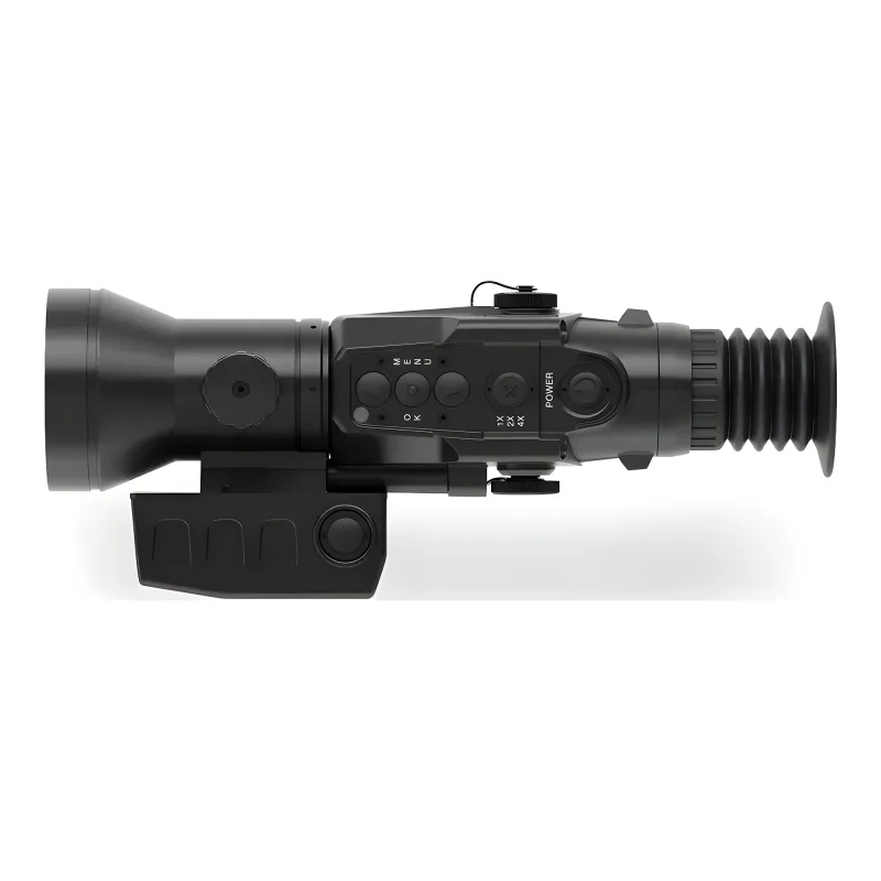 Тепловизионный прицел Dedal-T4.645 Hunter LRF (с дальномером) - вид сверху, панели и кнопки управления