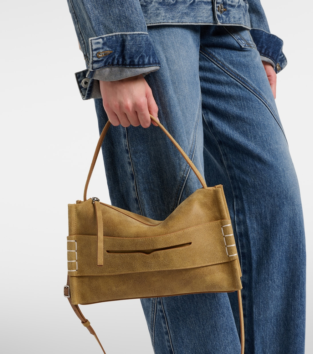 Сумка JW Anderson Loafer Small Suede "Beige"