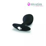 Черная пробка Mystim Rocking Vibe S с возможностью подключения к электростимулятору - 9,7 см. (Цвет: черный)