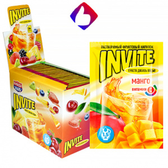 Растворимый напиток Invite Манго 12г*24шт