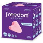 Женские гигиенические тампоны без веревочки Freedom normal 3шт