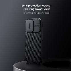 Чехол от Nillkin c поддержкой MagSafe для iPhone 16 Pro, с защитной шторкой камеры, серия CamShield Pro Magnetic