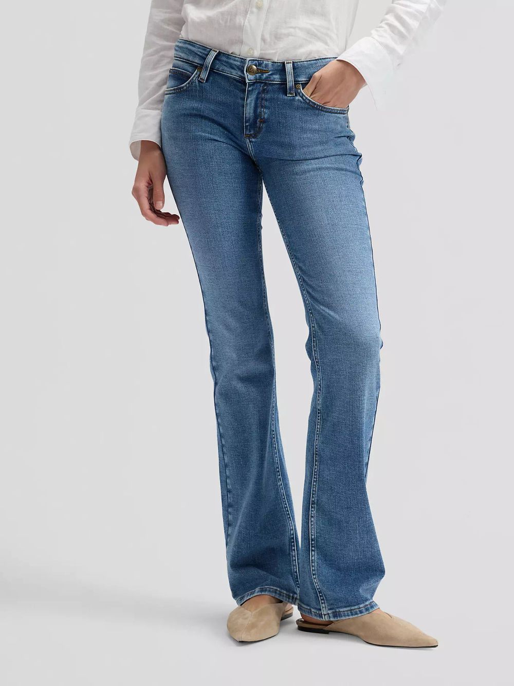 Джинсы женские LEE FLAP POCKET JESSICA LAPIS BLUE