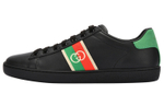 Gucci Wmns Ace Elastic Web "Interlocking G - Black" Women"s