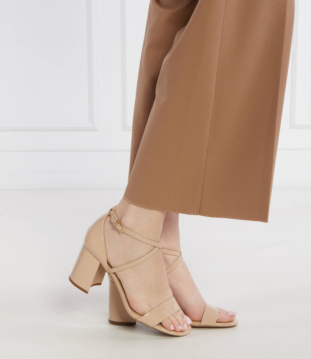 Кожаные босоножки на каблуке sophie Michael Kors - бежевый(40S4SOMS1A)