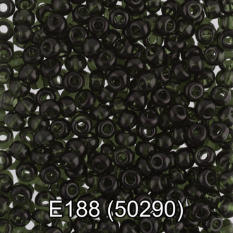 Бисер Чехия "GAMMA" круглый 5 10/0 2.3 мм E188 т.зеленый ( 50290 )
