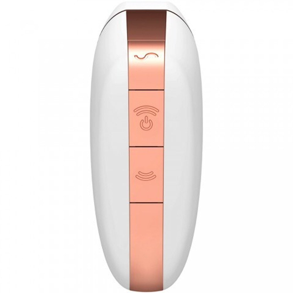 Вакуумный клиторальный стимулятор с вибрацией Satisfyer Love triangle white