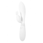 Белый вибратор-кролик 21,5см Indeep PRO Theona White