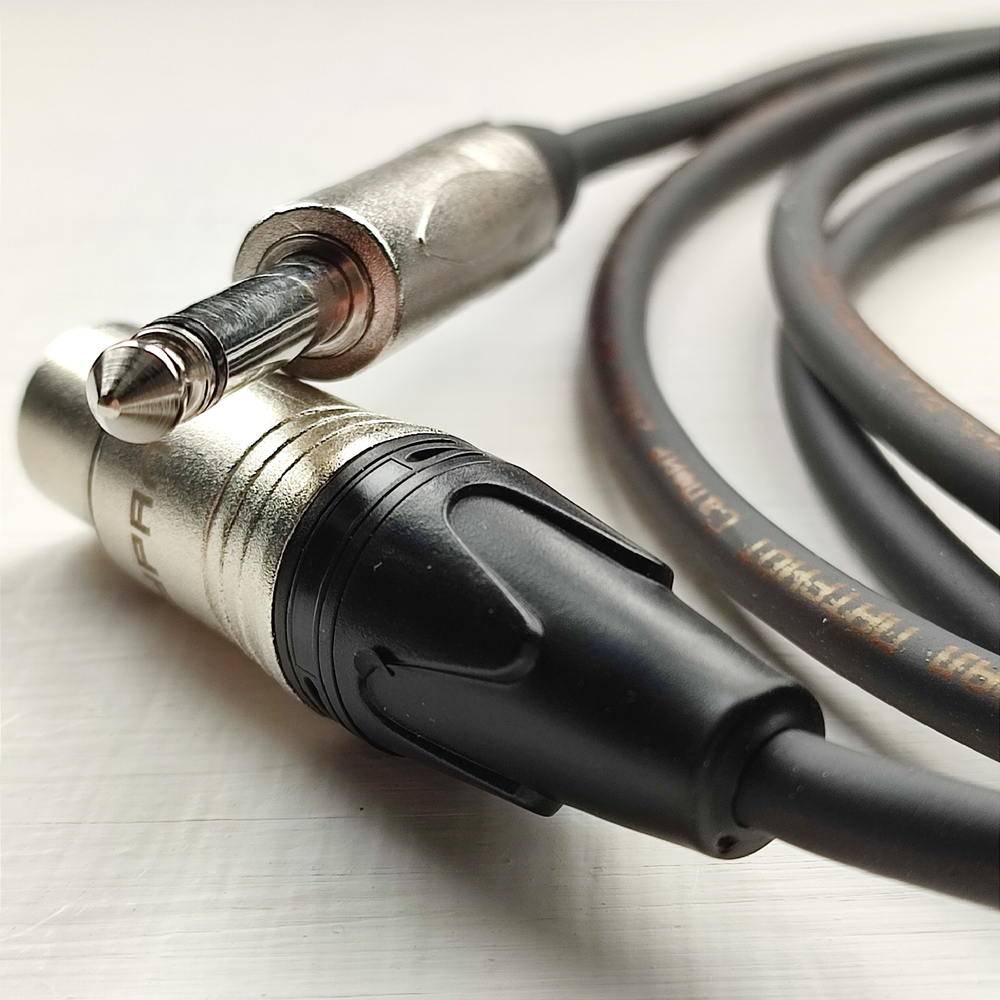 M402-005 Кабель Симфония ПРО микрофонный экранированный XLR (мама) - JACK MONO (6.3mm) сечением 2х0.2мм2. Длина 5м (1шт.)