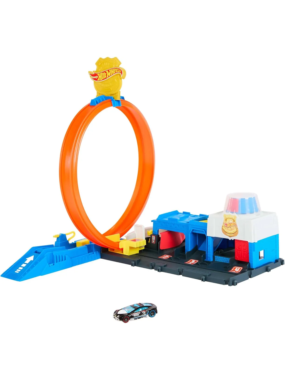 Гараж Хот виллс City Суперполицейский участок с пусковой установкой JBM71 | Hot Wheels City Super Police Station  4+