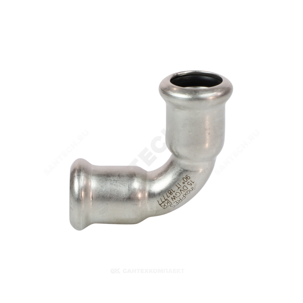 Отвод сталь нерж AISI 316L 90гр Дн 54 Ру16 пресс Inoxpres RM 181054900