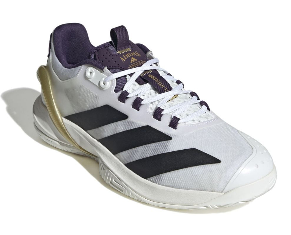 Мужские кроссовки теннисные Adidas Adizero Cybersonic 2 M NM - cloud white/core black/aurora plum