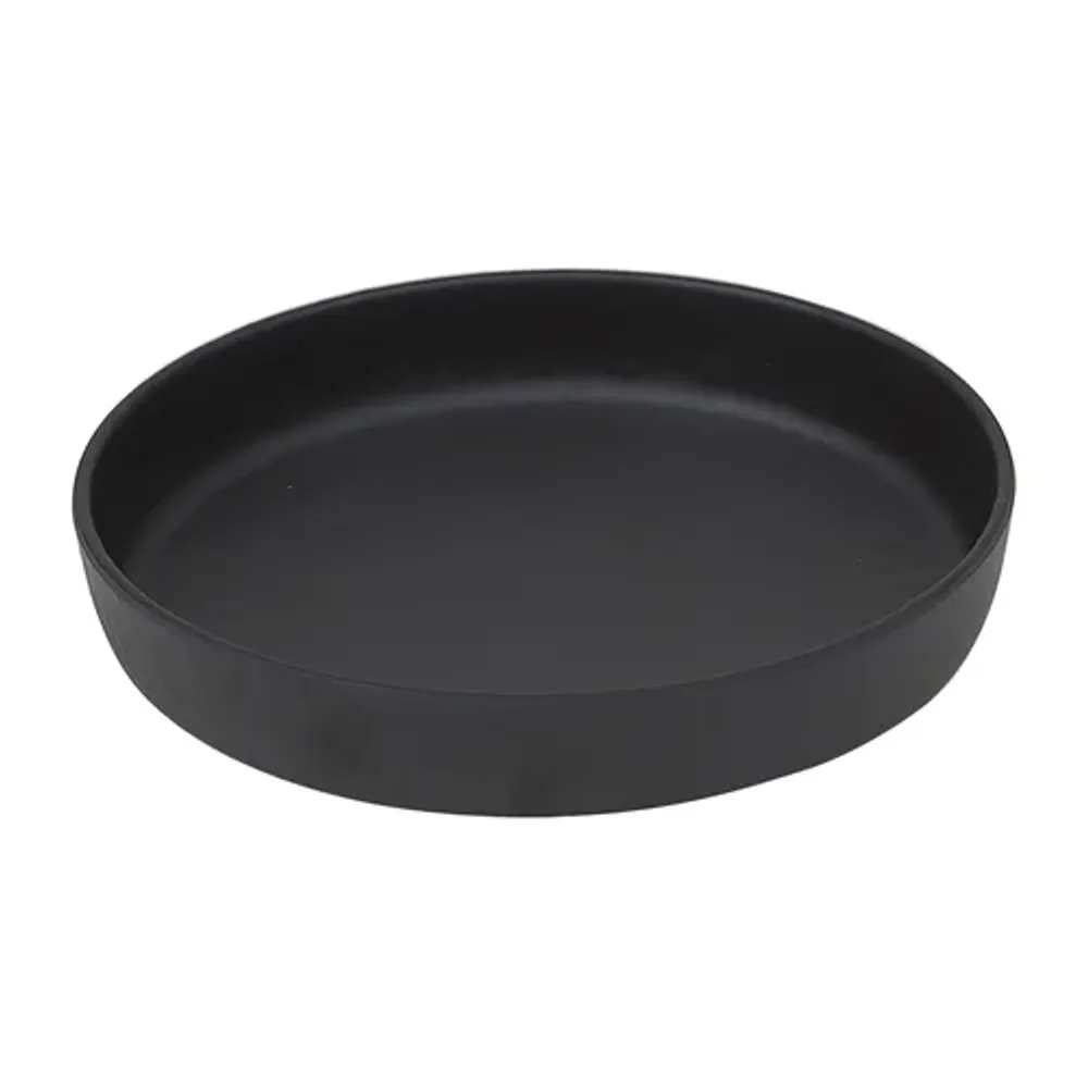 Тарелка с бортом 16,3*3,5 см Black Finish 300 мл пластик меламин P.L. Proff Cuisine