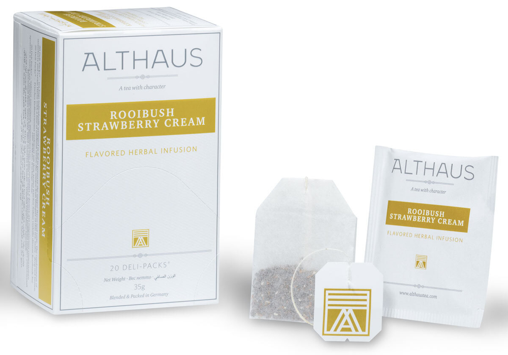 Чай Althaus в пакетиках Rooibush Strawberry Cream 20 шт