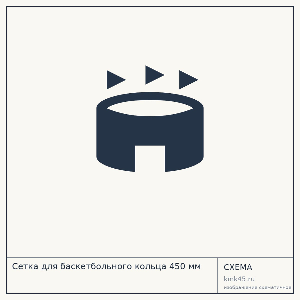 Сетка для баскетбольного кольца 450 мм — от 1 300 ₽