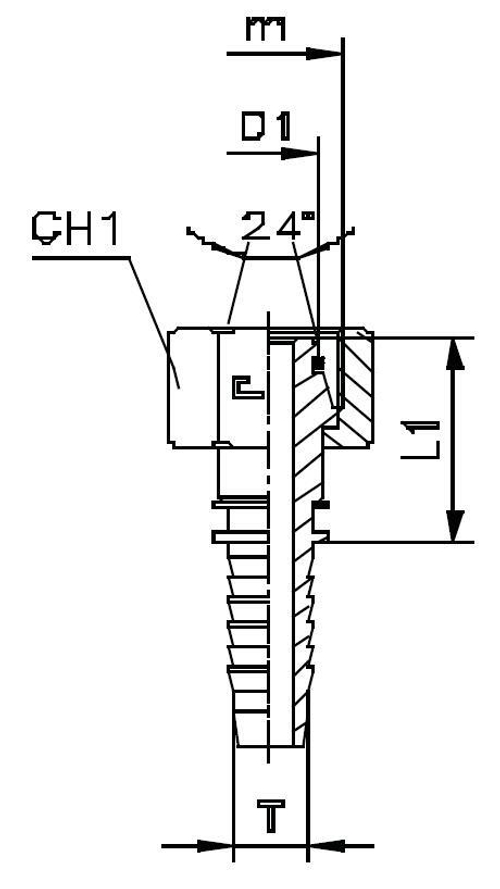 Фитинг DN 08 DKO-S (Г) 20x1.5 12