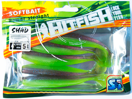Виброхвост HITFISH SHAD 4" цв R117