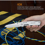 Нож складной Roxon Knife S501 (2 инстр. Нож + ножницы) 5Cr15MoV HCR 52-55 --