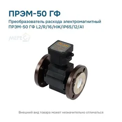 Преобразователь расхода электромагнитный ПРЭМ-50 ГФ L2/R/16/НЖ/IP65/12/A1