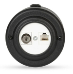 Розетка информационная RJ45+TV (CAT.5E), Black matt, белая вставка, VINTAGE-BRASS 40401-5