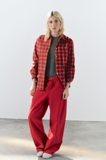 ДЖИНСЫ TRF BAGGY ОВЕРСАЙЗ СО ШВАМИ И СРЕДНЕЙ ПОСАДКОЙ — ZARA