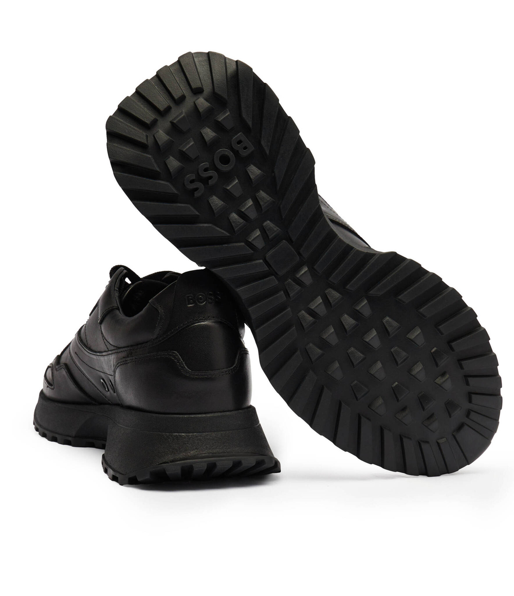 Кожаные кроссовки jonah_runn BOSS BLACK - черный(50522818)
