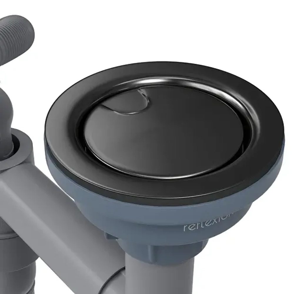 Кухонная мойка Reflexion Iseo RX2240BL оружейная сталь