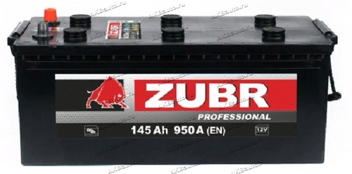 Купить Аккумулятор 6СТ-145 А.ч., о.п., R+, ZUBR PROFESSIONAL