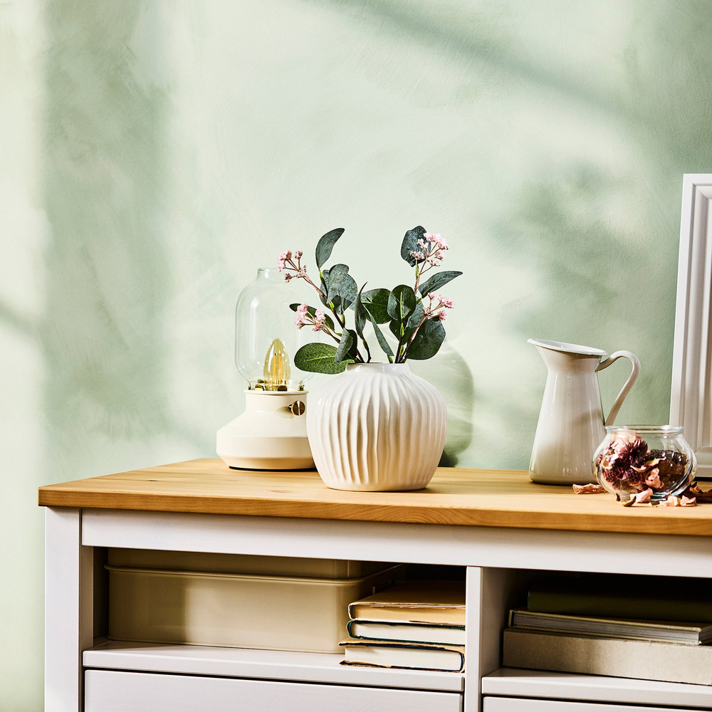 IKEA SMYCKA  (ИКЕА СМЙСКА)  -  Искусственный цветок - эвкалипт/розовый 30 см