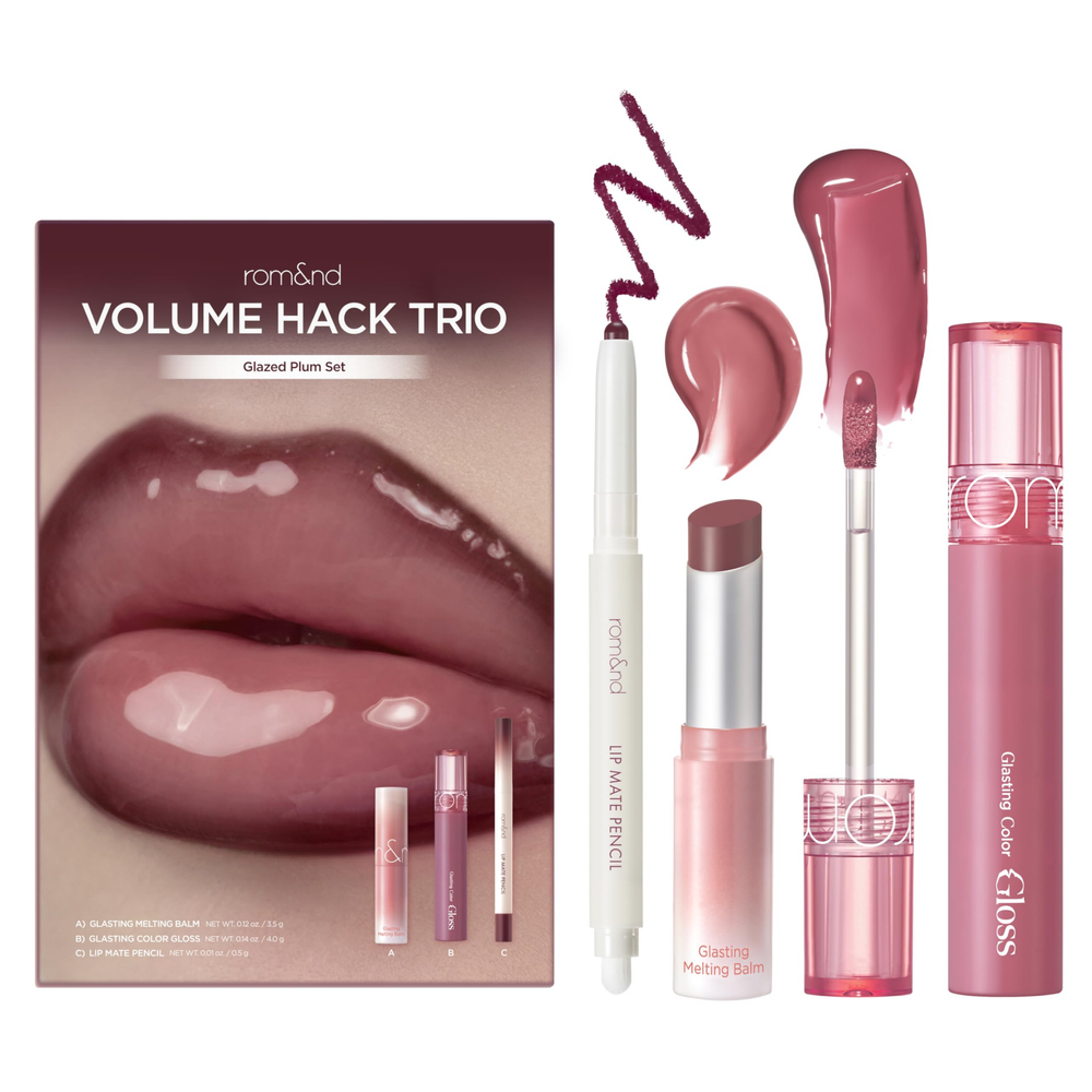 Romand Volume Hack Trio Glazed Plum Set