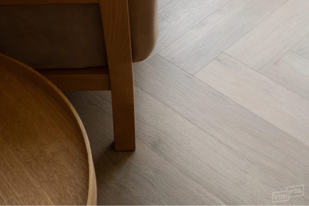 Кварц-винил Клеевой LVT Vinilam VinilPol Herringbone Glue LVT 2,5 мм Паркет Палладио 2.787 м2