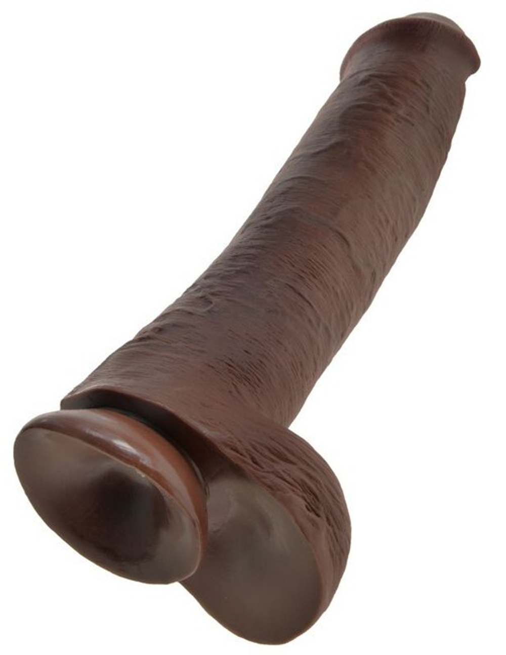 Фаллоимитатор-гигант мулат King Cock 15 Cock with Balls (Цвет: коричневый)