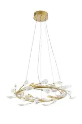 Люстра подвесная светодиодная NewRgy 9020-D600GD GOLD, 27 Вт, золотая