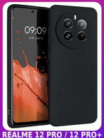 Мягкий Soft Touch чехол из силикона для REALME 12 PRO / 12 PRO PLUS с бархатной подкладкой