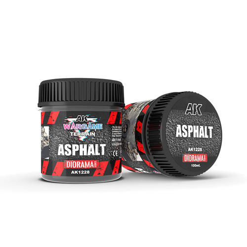 Текстурная паста AK Interactive Terrains Asphalt 100 ml