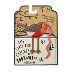Əlfəcin \ Закладки \ Bookmark The Early Bird Bookmark - Robin