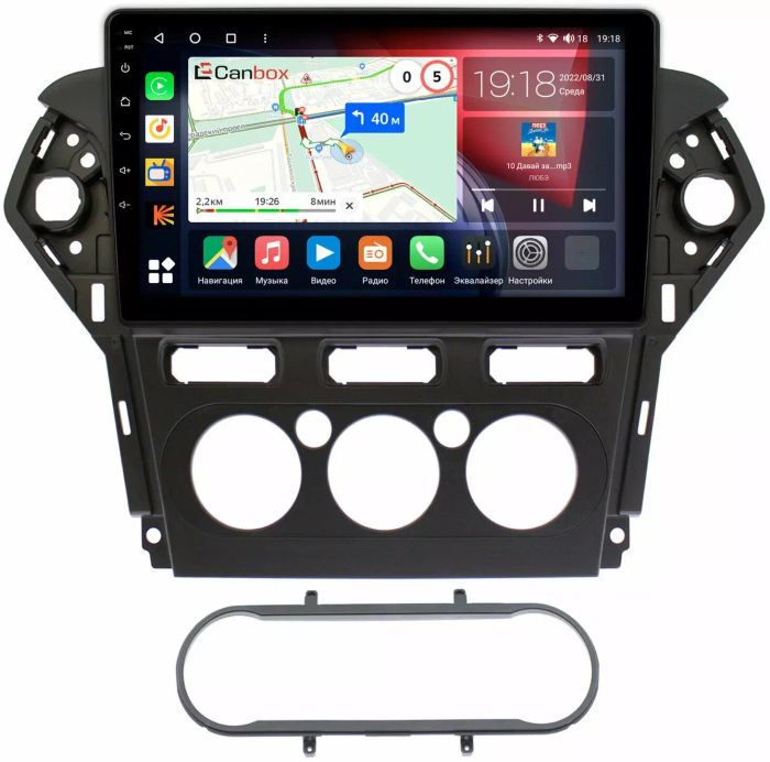 Магнитола для Ford Mondeo 4 2010-2015 - Canbox 1019 Qled, Android 10, Быстрая, SIM-слот