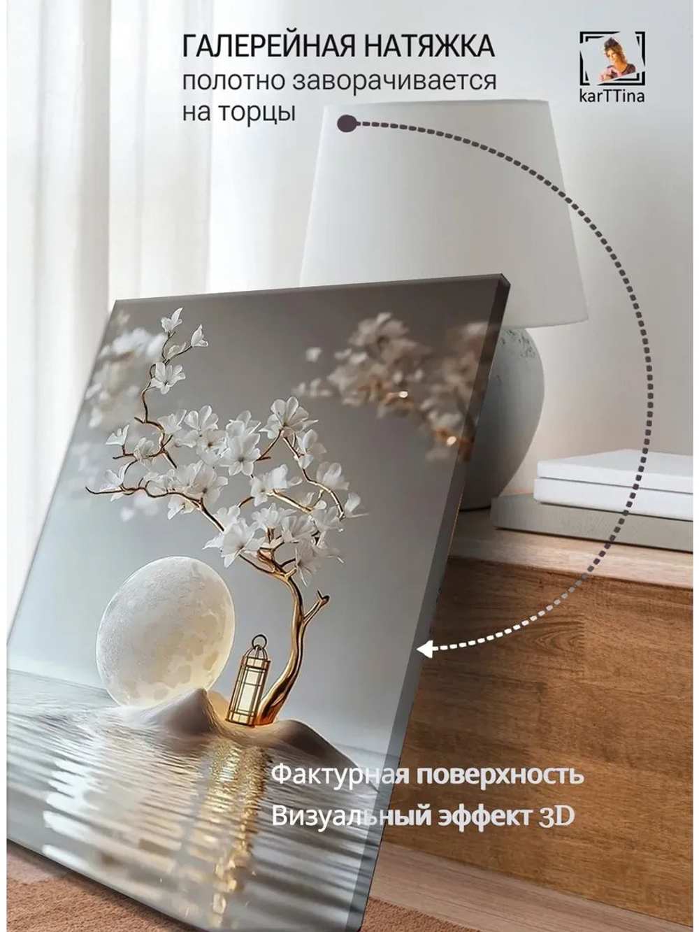 Картина "Ледяная нежность", галерейная 30х40см 1шт.