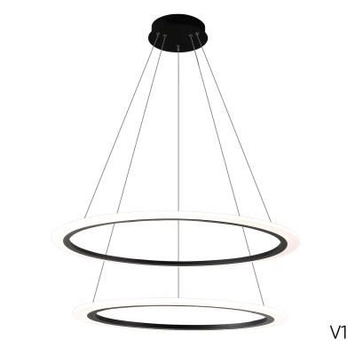 Люстра Crystal Lux MANZANA SP53W LED BLACK 2340/302N