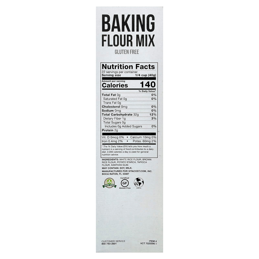 Vitacost, Baking Flour Mix, Gluten Free, 32 oz (907 g)