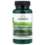 Swanson Vitamins, лесная голубика и гранат, 60 растительных капсул