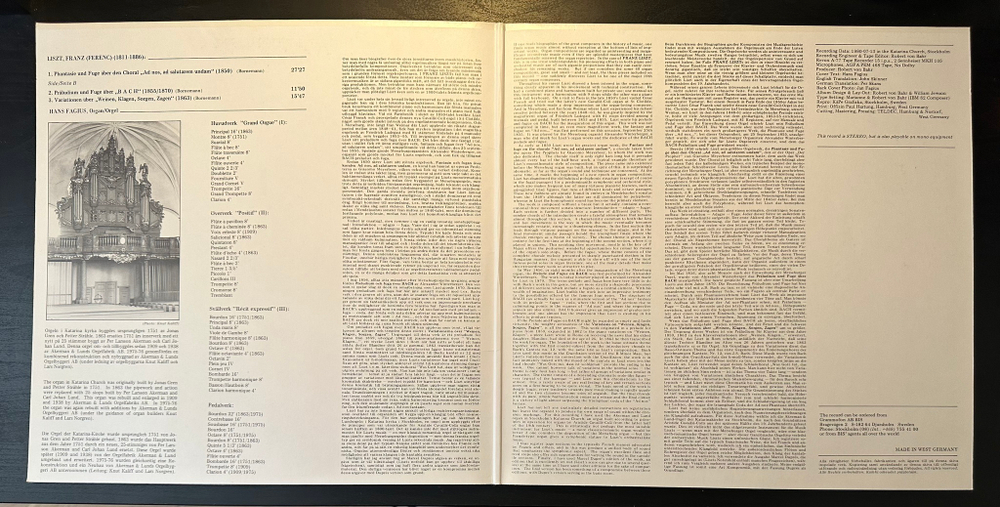 Лист , Ганс Фагиус (Швеция 1980г.)