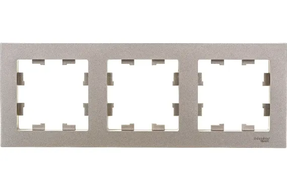Рамка Systeme Electric ATLASDESIGN 3-постовая шампань 37458