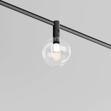 Магнитный трековый светодиодный светильник 3W 3000К 48V TR205-1-3W3K-B чёрный Bubble Flexity Maytoni