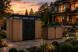 Keter Комплект для хранения: сарай "Pent 11x7" + шкаф "Horizontal Shed" 2020л (коричневый) — фото 2