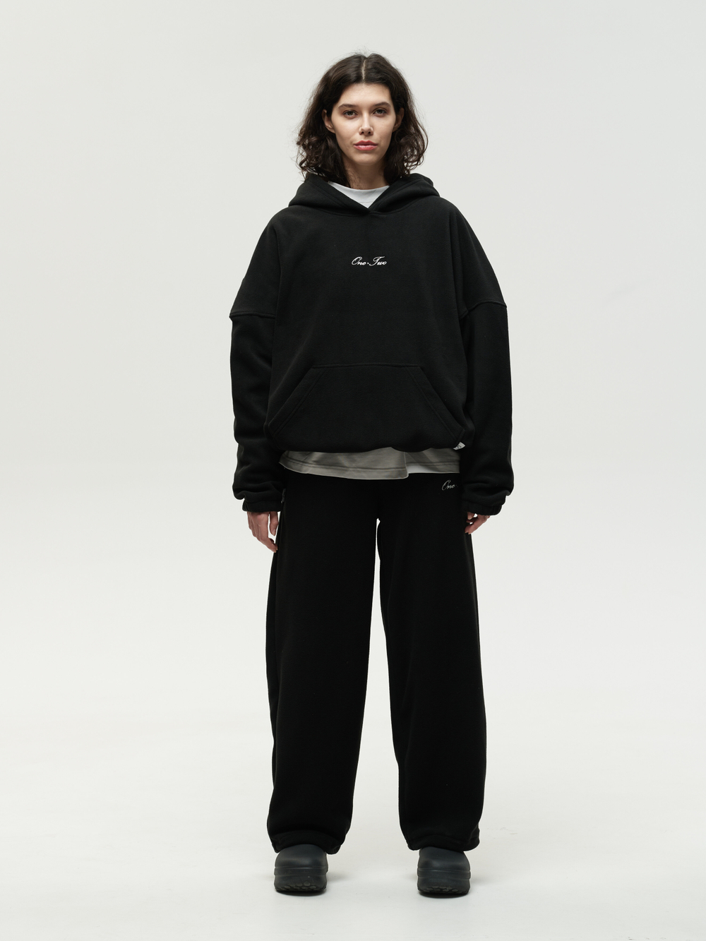Drawstring Hoodie Black